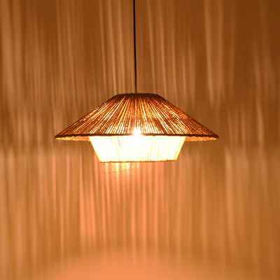Lampa Boho Jarpie, Natural, 49x49x20 cm, imagine suplimentara