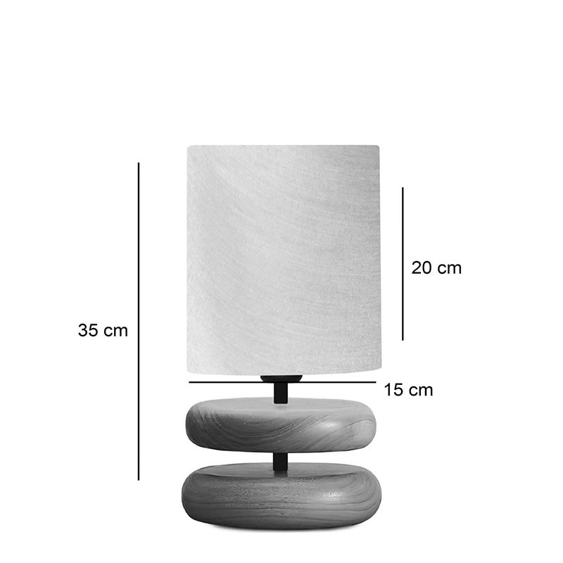 Lampa de Masa Clarion, bej-nuc, D15x35 cm
