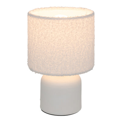Lampa de masa cu lumina ambientala Jela, metalic, Alb, 14x22 cm, imagine suplimentara