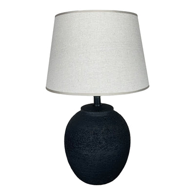 veioza Lampă de masă Lurata, ceramică, negru-bej, 26x38 cm