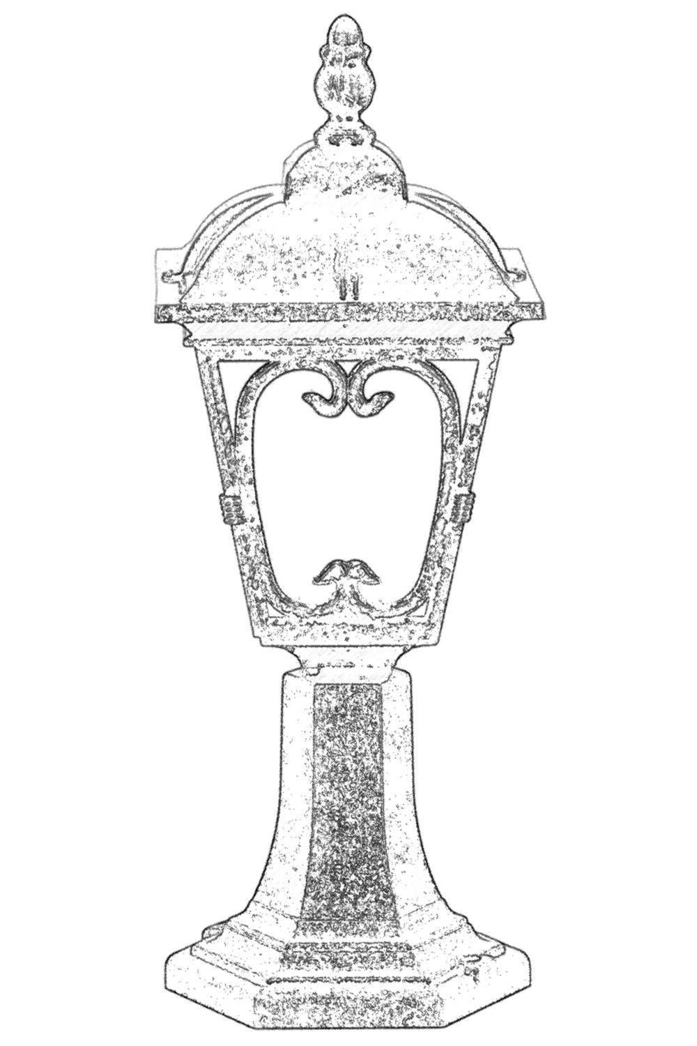 Lampă de perete de exterior BSU 11 Outdoor Wall Lamp, Maro, 20x50x20 cm