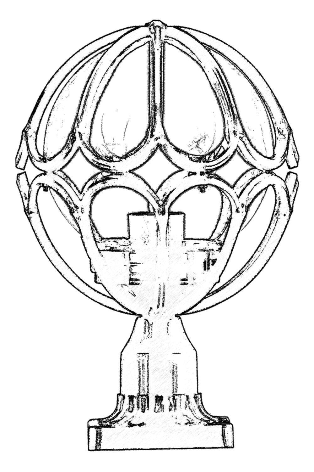 Lampă de perete de exterior BSU Outdoor Wall Lamp, Negru, 23x38x23 cm