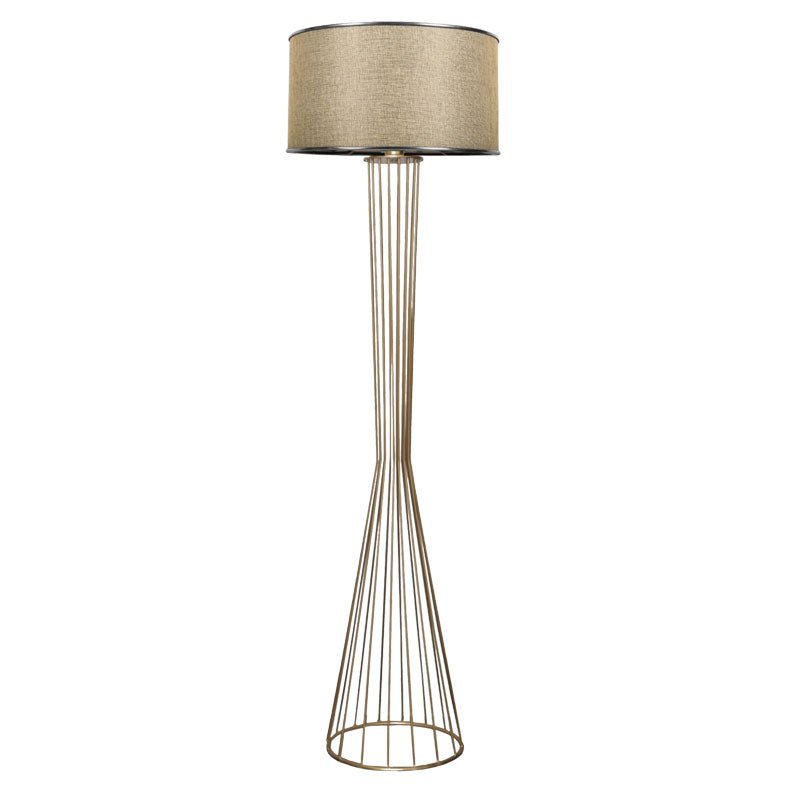 Lampa de podea Firdo Auriuargintiu-bej D38x155 cm