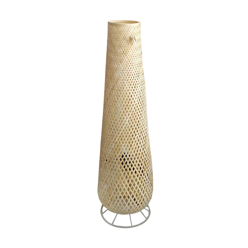 Lampa de podea Solian bambus Natural D27x96 cm