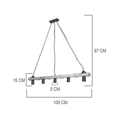 Lampa Lagoon, Maro, 100x8x10 cm, perspectiva suplimentara