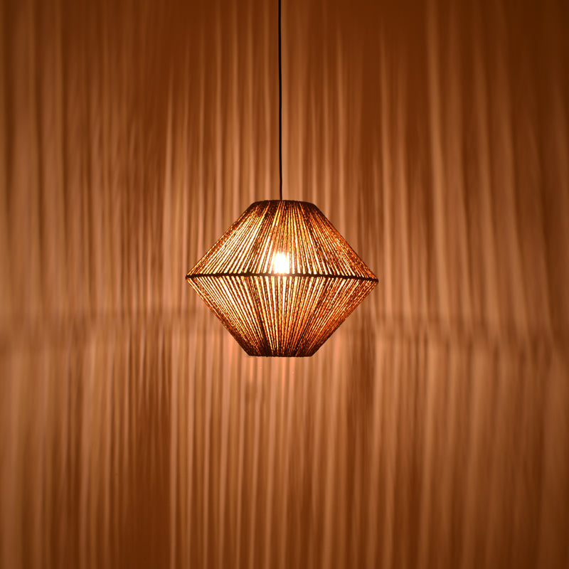 Lampa Palmo Boho, Natural, 40x40x32 cm, imagine suplimentara