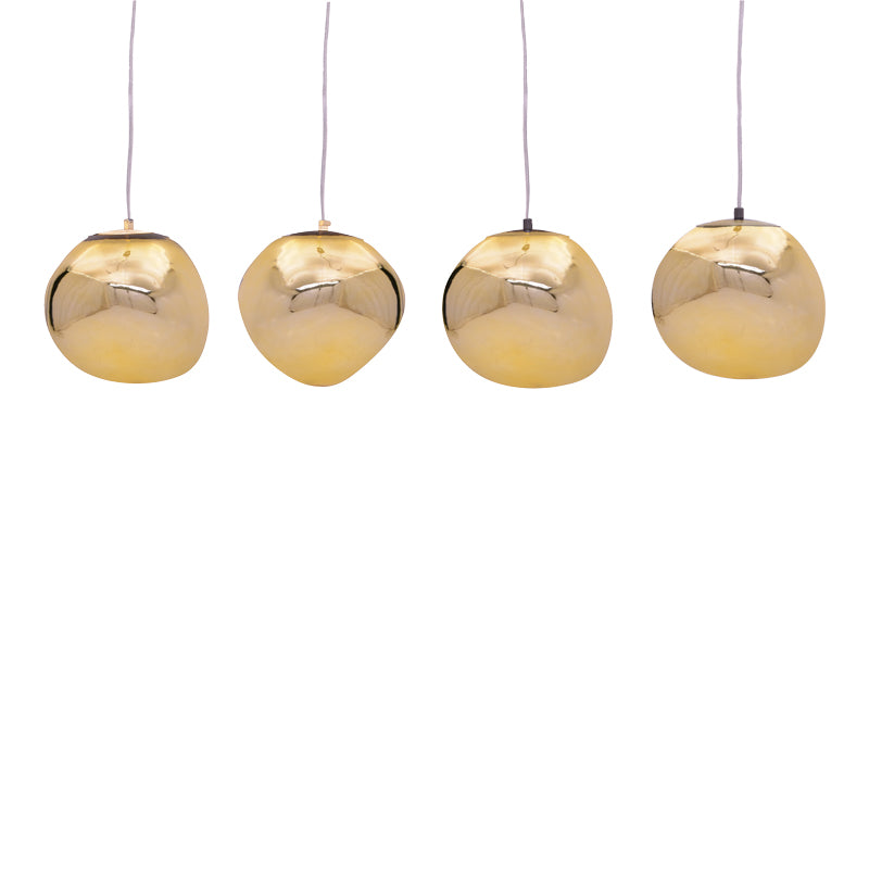 lustra Lampa Vidro, Auriu, 60x15x80 cm