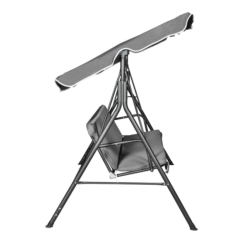Leagăn de gradină cu suport Globo, Metal & Țesătură, Antracit, 170x110x153 cm