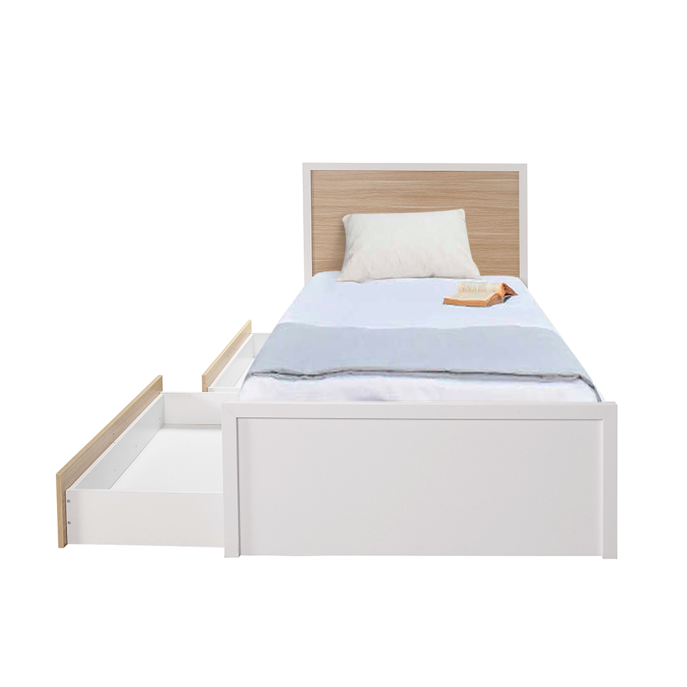 Pat de o persoana Adore London cu sertare, 113 x 103 x 204 cm