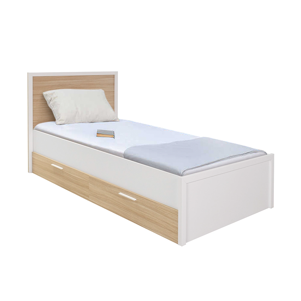 Pat de o persoana Adore London cu sertare, 113 x 103 x 204 cm