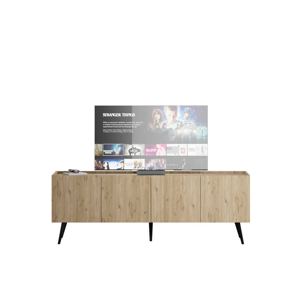 Comoda TV Adore Luna, Stejar, 180x63x42 cm