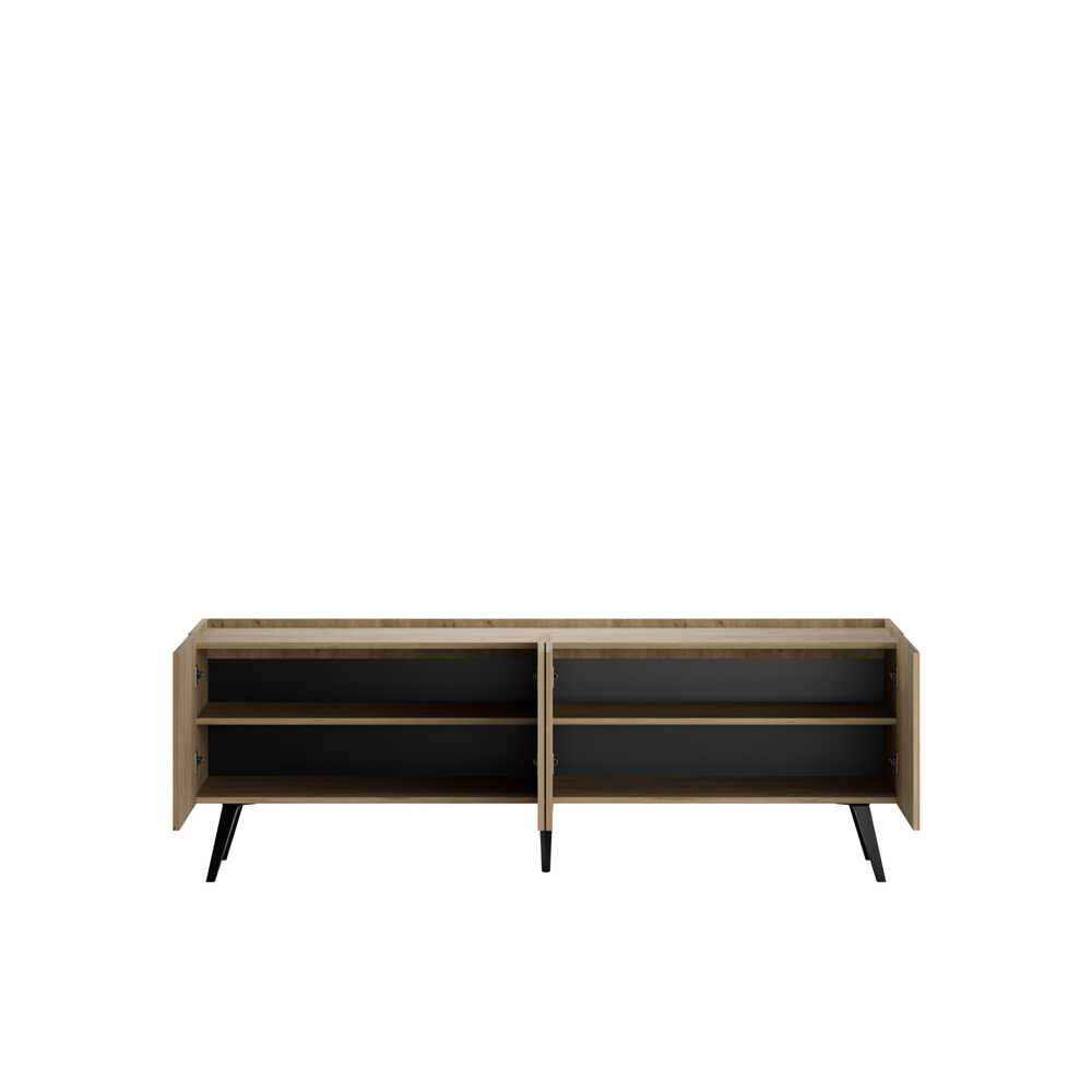 Comoda TV Adore Luna, Stejar, 180x63x42 cm