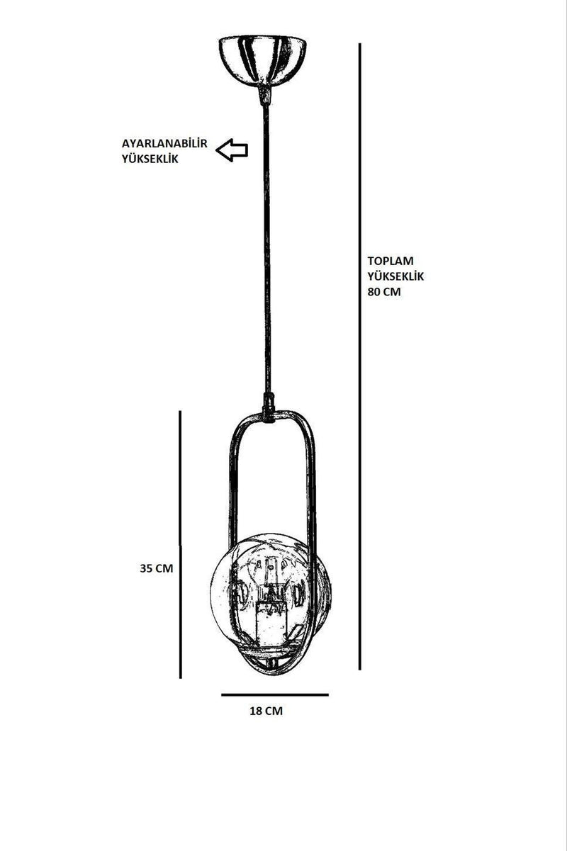 Lustra Ahu Chandelier, Alb