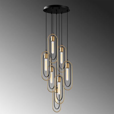 Lustra Cerco Chandelier, Negru