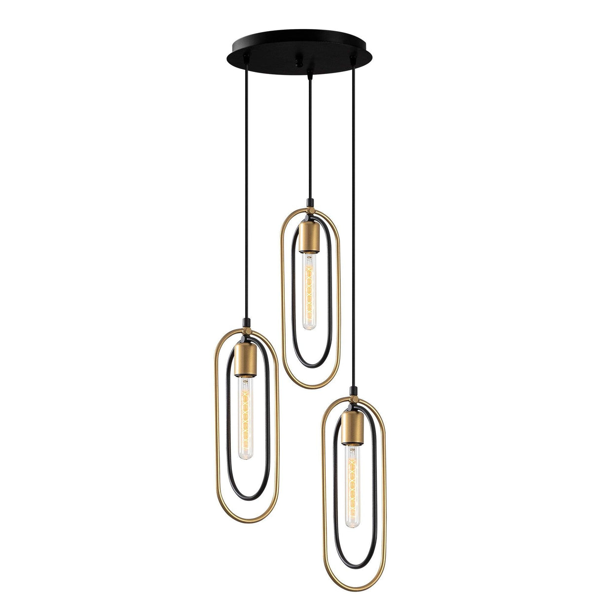 Lustra Cerko Chandelier, Negru