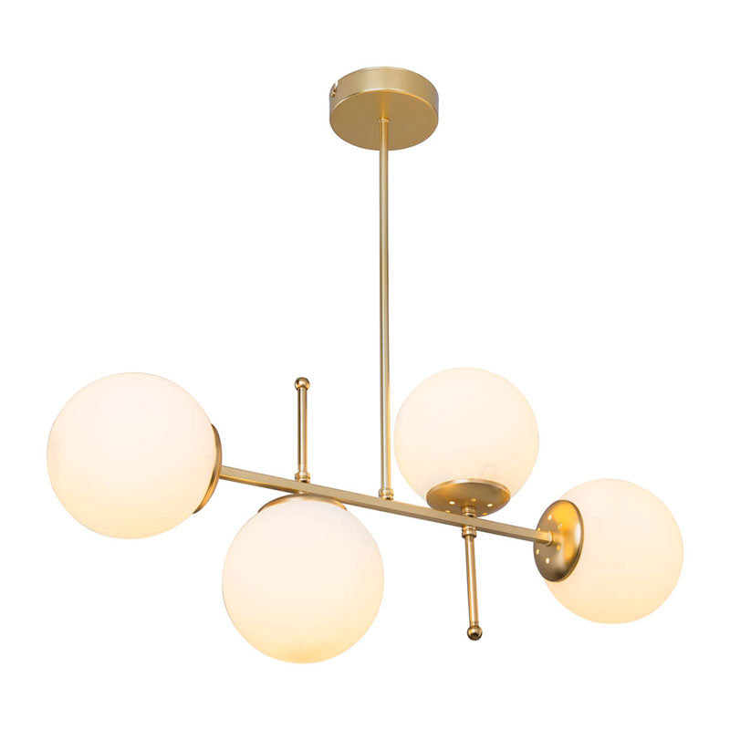 Lustra cu patru lumini PWL-1128, E27, auriu, 70x20x65 cm