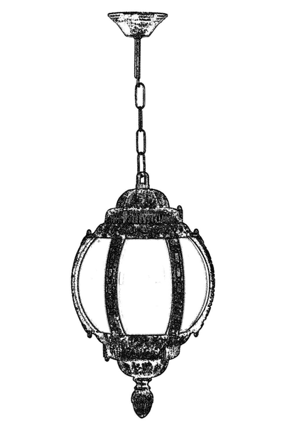 Lustra de exterior BFE 545454 Outdoor Chandelier, Maro, 26x55x26 cm