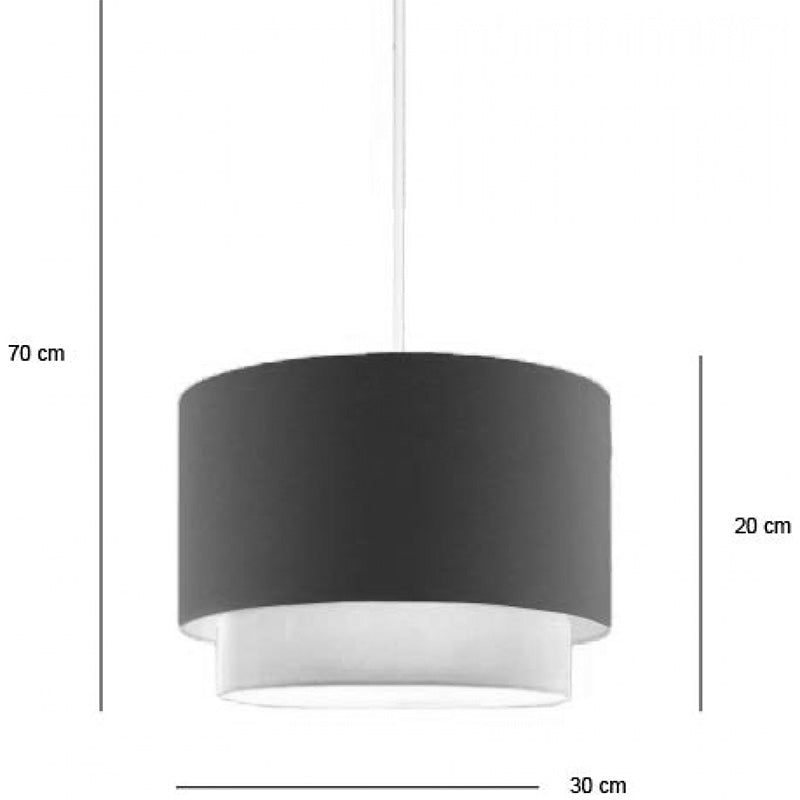 Lustra de tavan Rufio, bej-maronie, D50x20 cm, imagine suplimentara