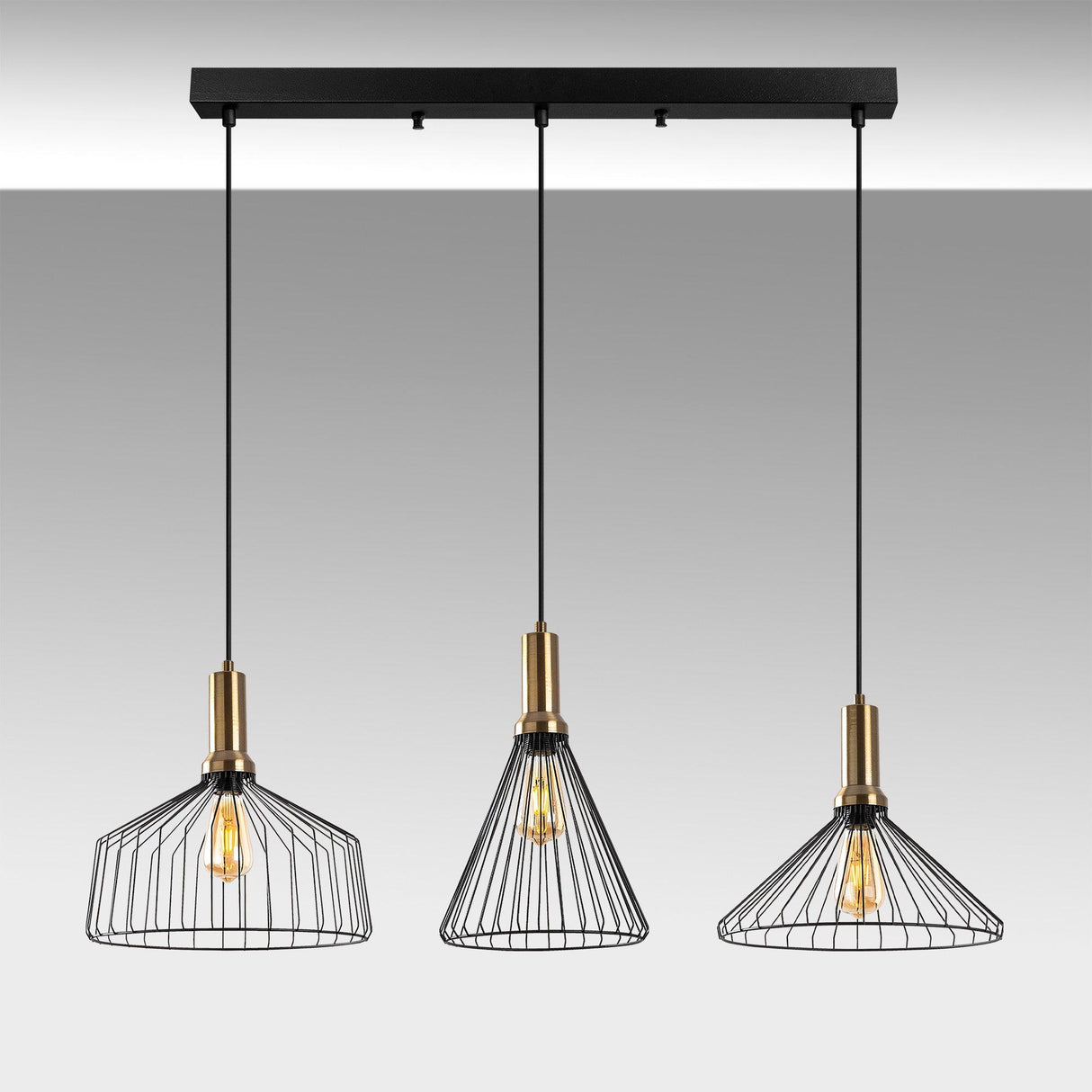 Lustra Dear Chandelier, Negru