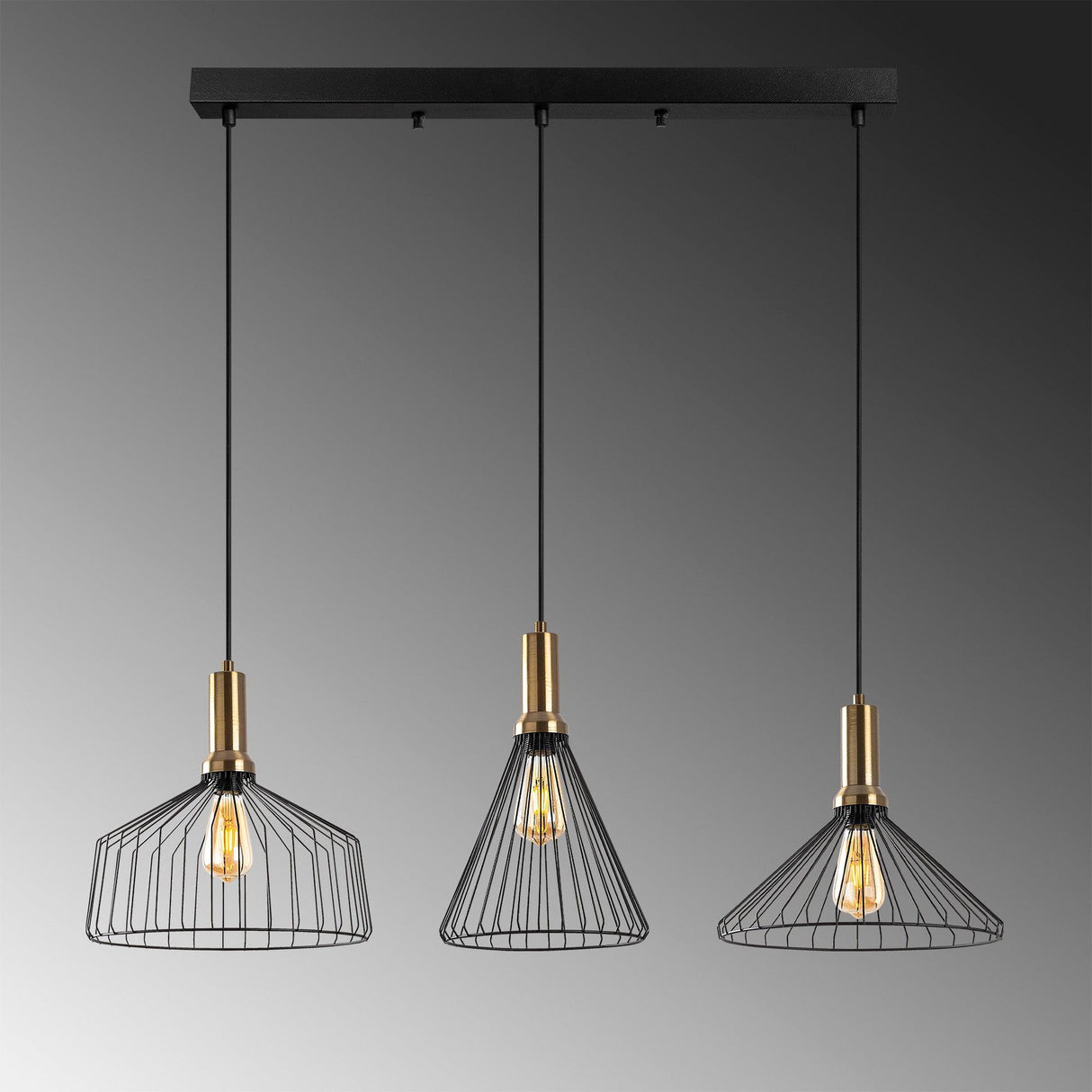 Lustra Dear Chandelier, Negru
