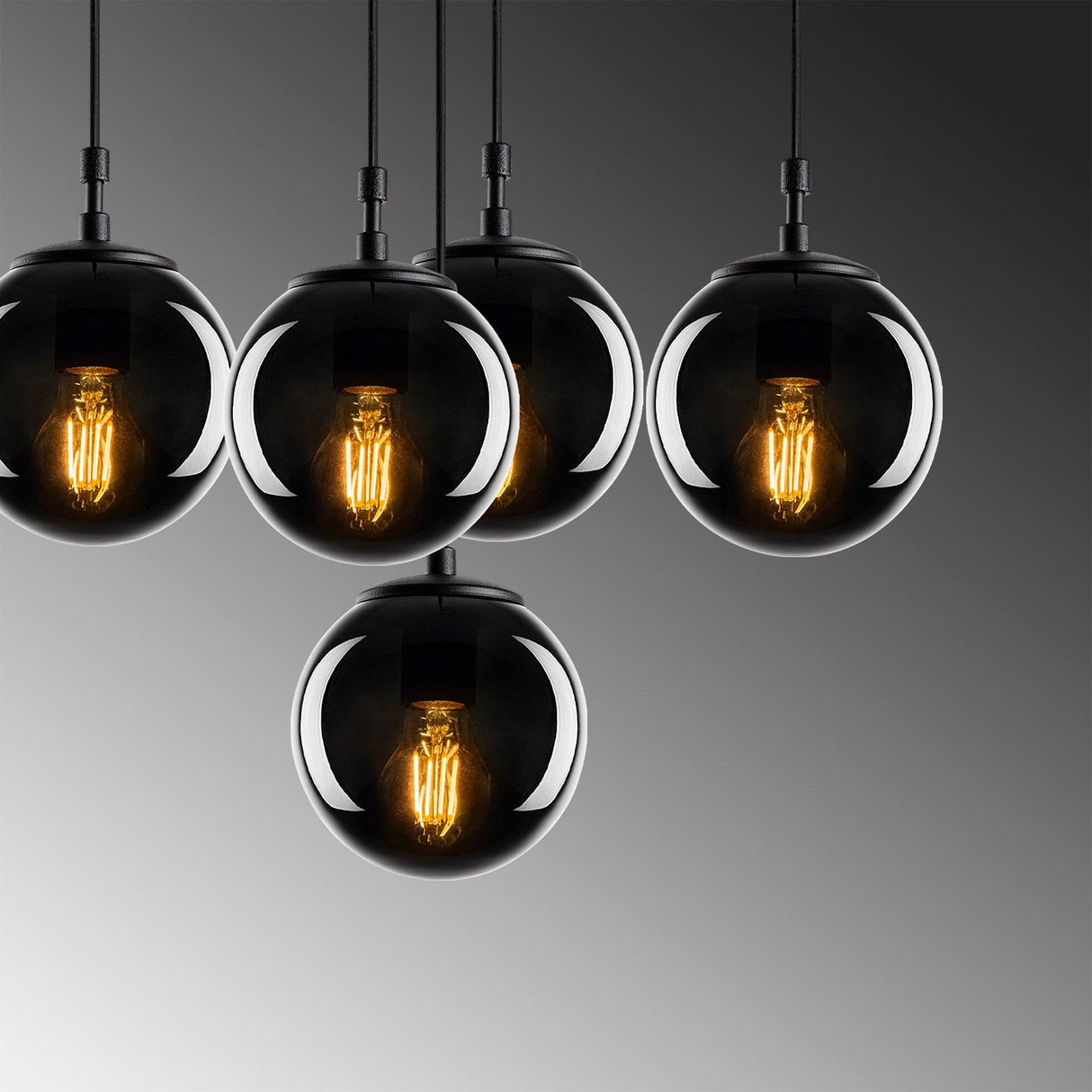 Lustra Efe Chandelier, Negru