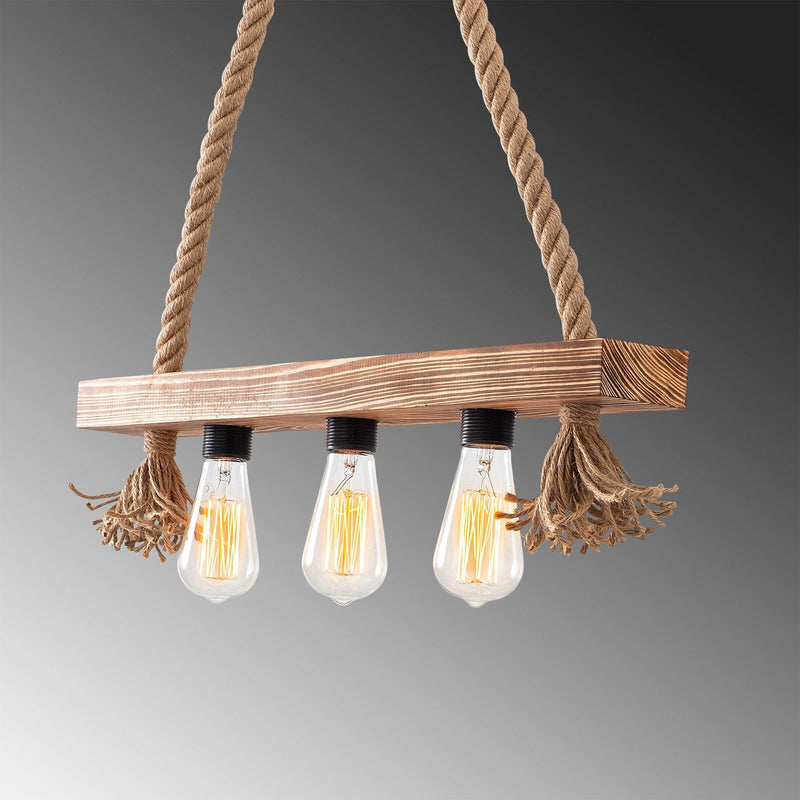 Lustra Erebos Chandelier, Lemn