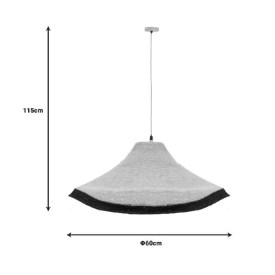 Lustra Hatty, Natural, 60x60x115 cm, perspectiva suplimentara