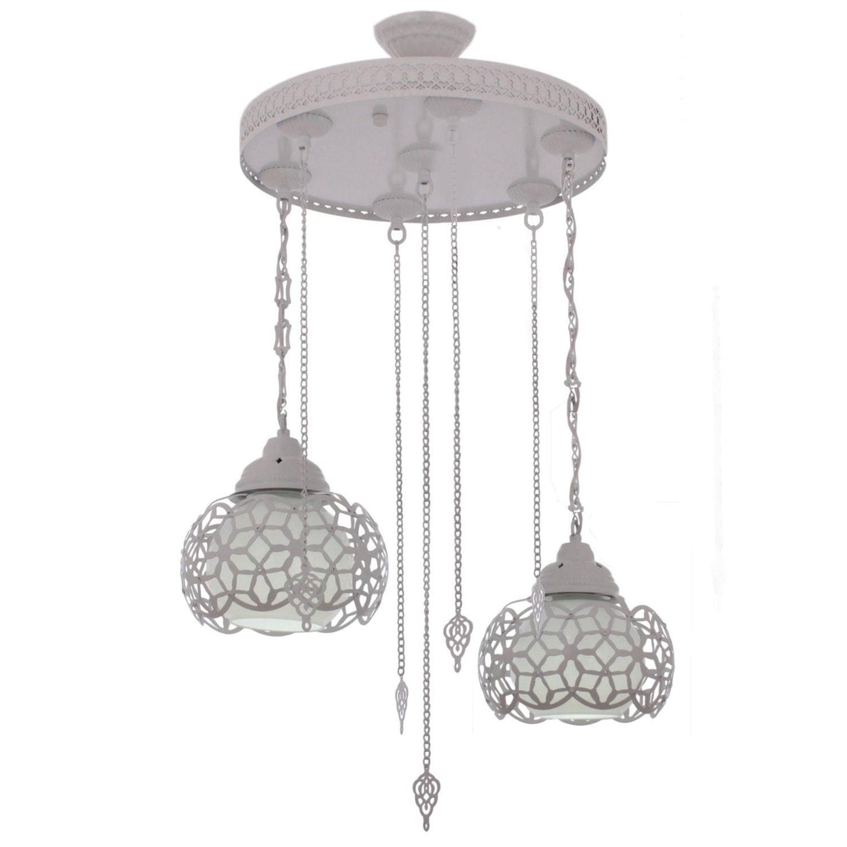 Lustra Hunt Chandelier 4142-2, Alb