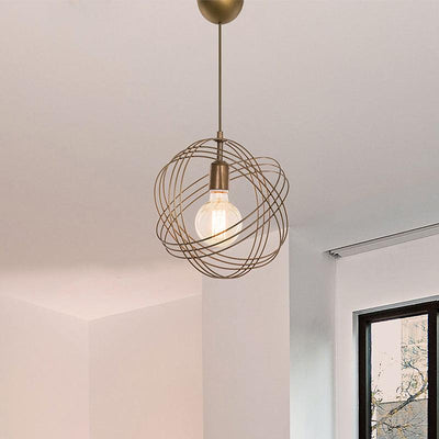 Lustra Idris, auriu, D30x75 cm, imagine suplimentara