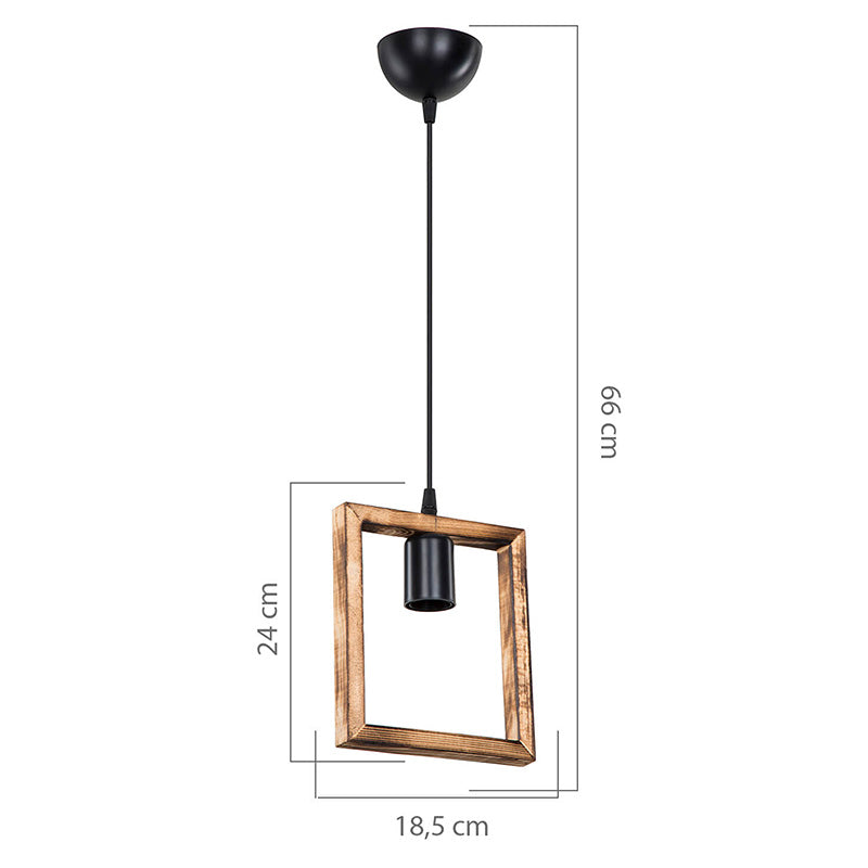 Lustra Isolate 27, nuc, 18x66 cm, perspectiva suplimentara