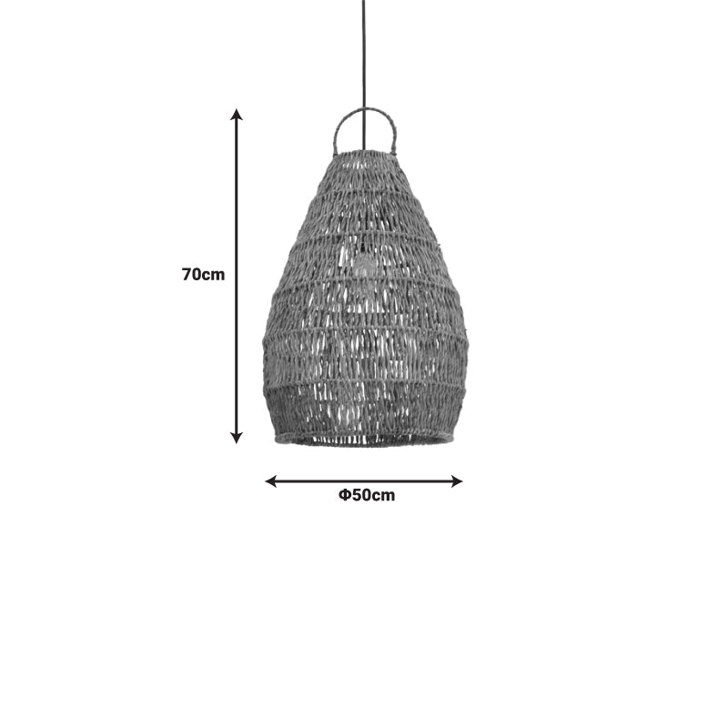 Lustra Kelog Boho, Natural, 50x50x70 cm, detaliu produs