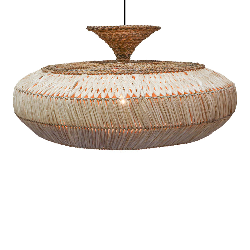 Lustra Lafrene din fibre eco Natural 90x90x43+ cm