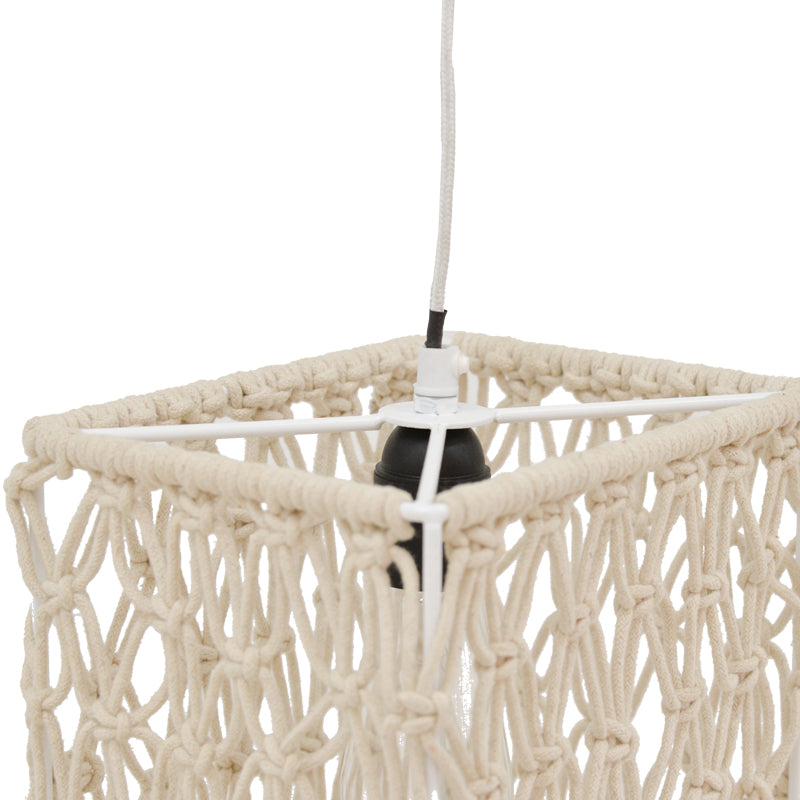 Lustra Maton, Natural, 30x22x110 cm, detaliu produs