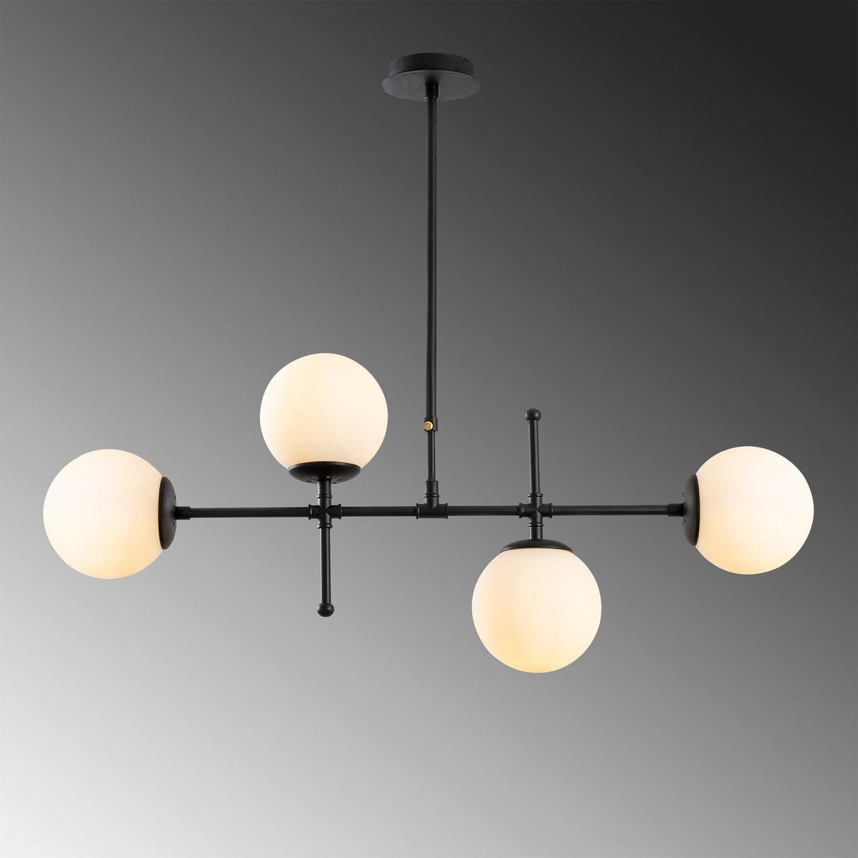 Lustra Mudoni 1 Chandelier, Negru