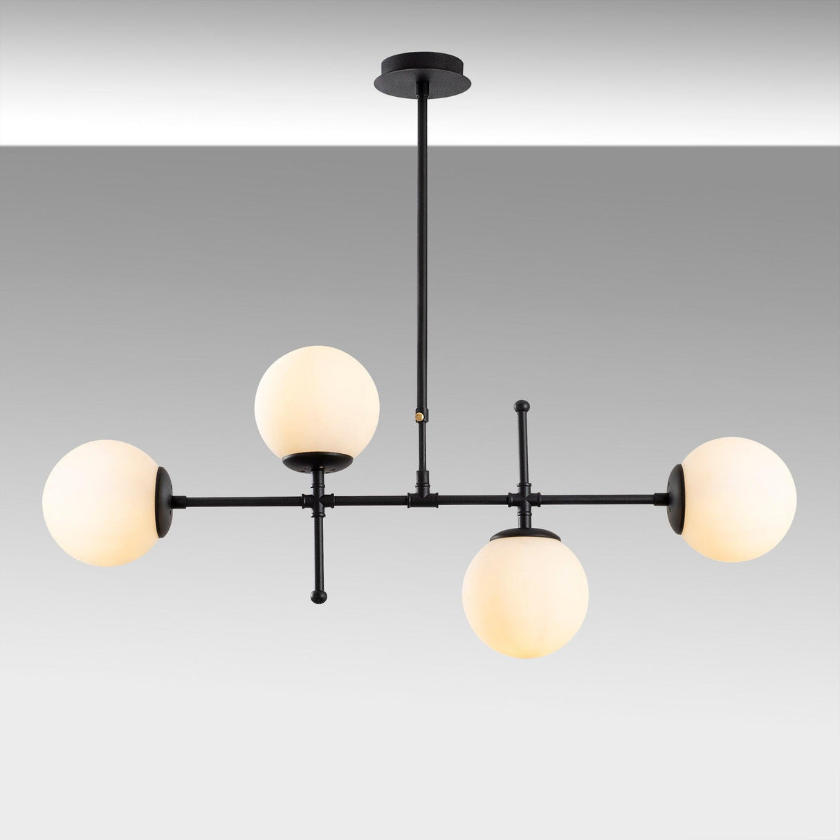 Lustra Mudoni 1 Chandelier, Negru