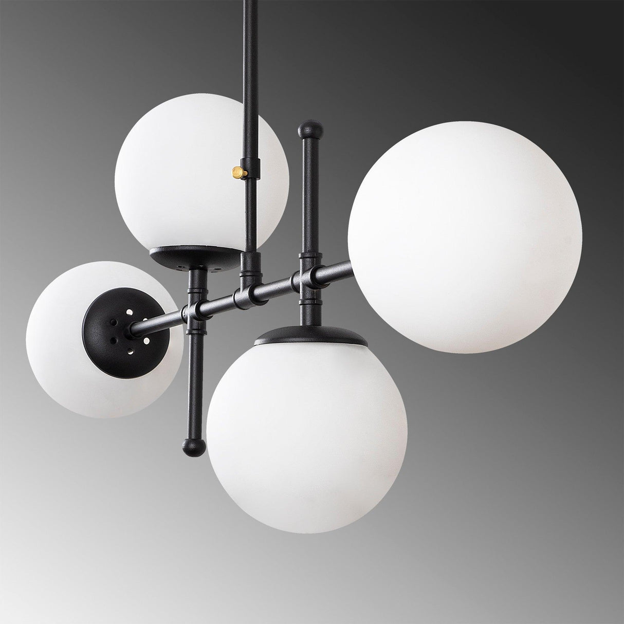 Lustra Mudoni 1 Chandelier, Negru