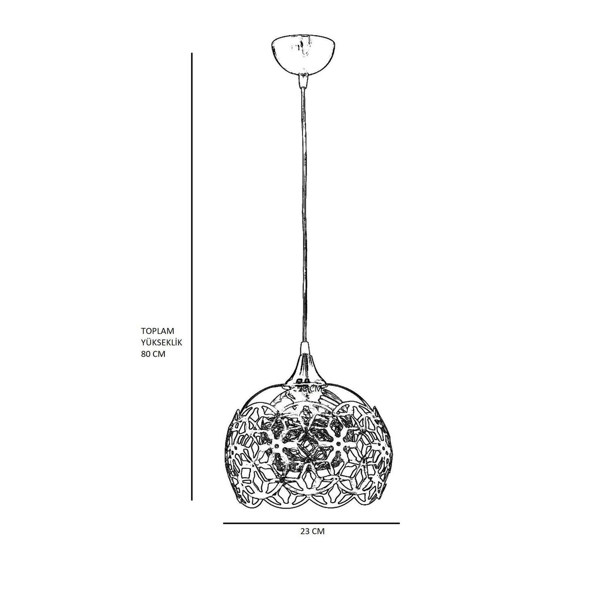 Lustra Nevra Chandelier, Multicolor