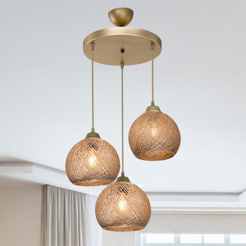 Lustra PWL-1121 Ε27 D40x80cm - Auriu