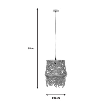 Lustra Rapom, Natural, 25x25x95 cm, perspectiva suplimentara