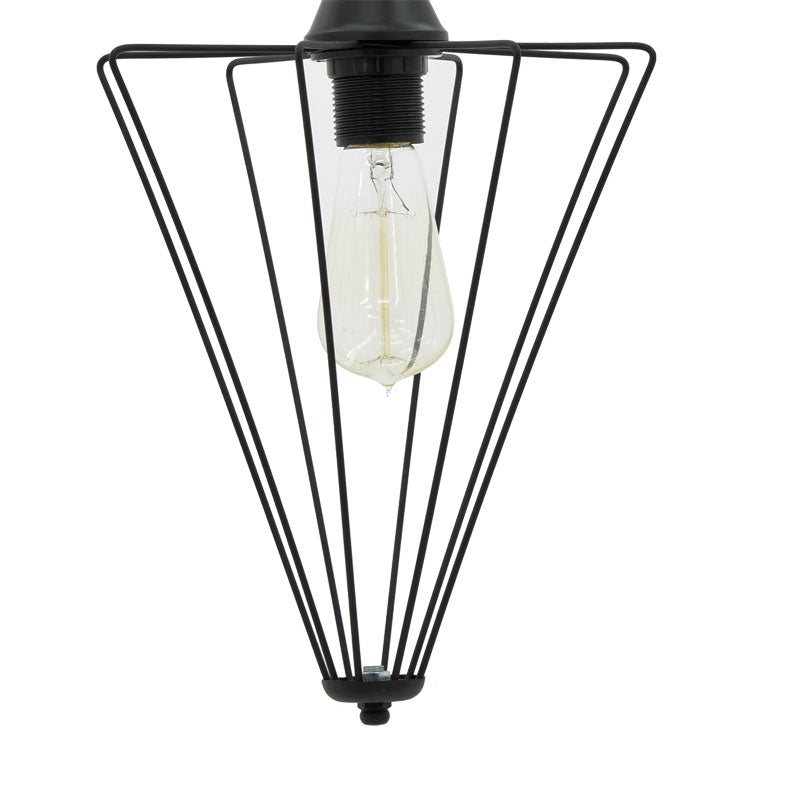 Lustra Saway, negru, 30x30x80 cm, detaliu produs