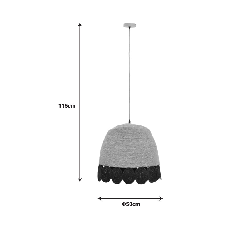 Lustra Sonro, Natural, 50x50x115 cm, perspectiva suplimentara