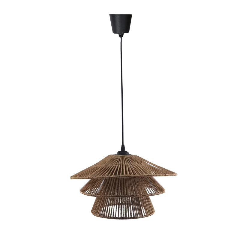 Lustra Stejarim sfoara din hartie maro 35.5x35.5x19+ cm