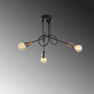 Lustra Viraj Chandelier, Negru