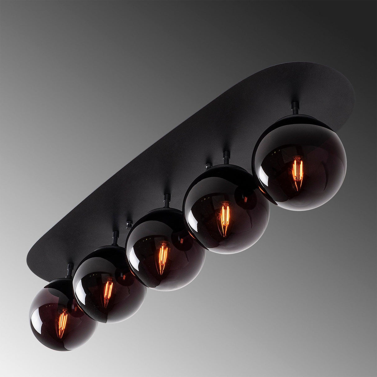 Lustra Welles Chandelier, Negru