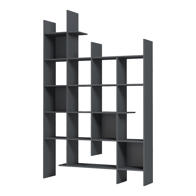 Manco Bibliotecă, antracit, 122x26x188 cm - Antracit