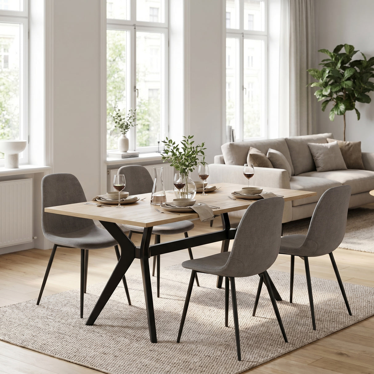 Masă de Dining Adore Luna 181 x 75 x 90 cm