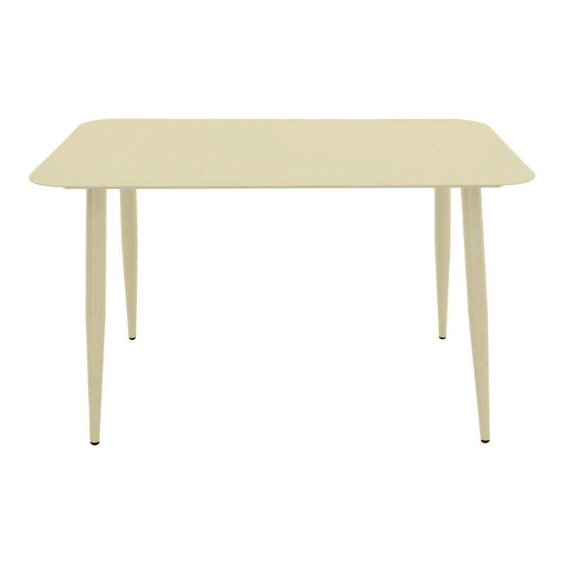 Masă aluminiu cu finisaj Champagne Vista, Aluminiu, 150x80x72 cm