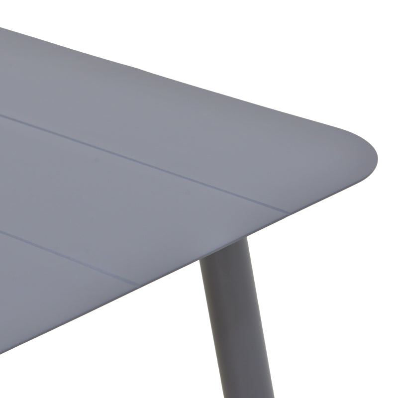 Masă Aluminiu Vista, Aluminiu, Antracit, 120x70x72 cm - Antracit