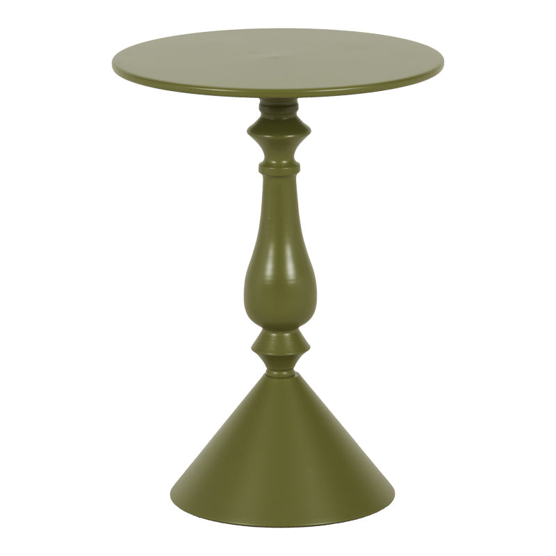Măsuță auxiliară Lalou, Metal, Crem, 40x55 cm - Verde
