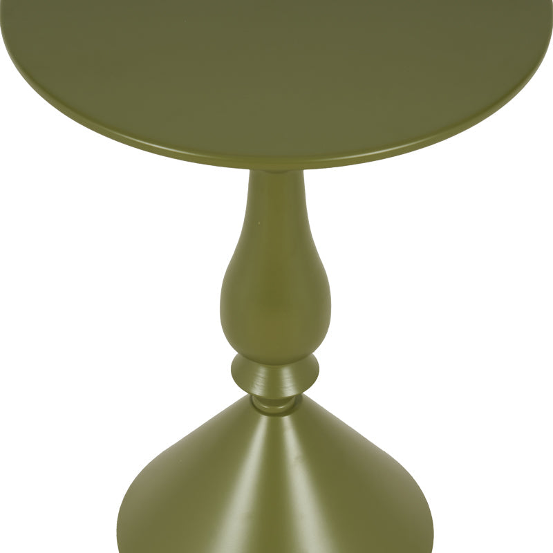 Măsuță auxiliară Lalou, Metal, Crem, 40x55 cm - Verde